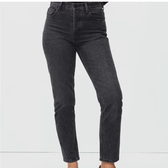 Everlane Denim - Everlane Black High-Rise Ankle Crop Jeans